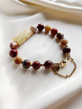 Load image into Gallery viewer, Rokassprādze ar Mokaīts, Opālu, Špineli