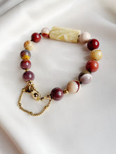 Load image into Gallery viewer, Rokassprādze ar Mokaīts, Opālu, Špineli