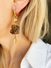 Load image into Gallery viewer, Asimetriski auskari ar Dzintaru