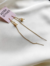 Load image into Gallery viewer, Ķēdīšu auskari ar Pērlēm