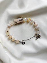 Load image into Gallery viewer, Rokassprādze ar Ahātu, Obsidiānu, Granātu