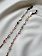 Load image into Gallery viewer, Briļļu ķēdīte ar Pērlēm, Fluorītu
