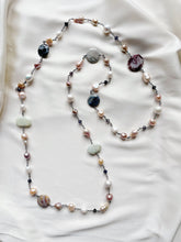 Load image into Gallery viewer, Kaklarota ar Pērlēm, Ahātu, Akvamarīnu uc