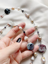 Load image into Gallery viewer, Kaklarota ar Pērlēm, Ahātu, Akvamarīnu uc