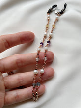 Load image into Gallery viewer, Briļļu ķēdīte ar Pērlēm, Fluorītu