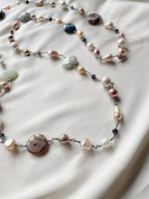 Load image into Gallery viewer, Kaklarota ar Pērlēm, Ahātu, Akvamarīnu uc