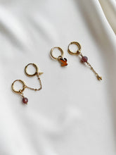 Load image into Gallery viewer, Asimetriski auskari ar Ahātu, komplekts