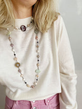 Load image into Gallery viewer, Kaklarota ar Pērlēm, Ahātu, Akvamarīnu uc