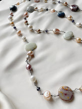 Load image into Gallery viewer, Kaklarota ar Pērlēm, Ahātu, Akvamarīnu uc