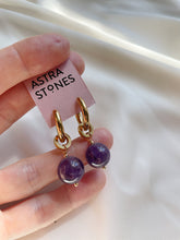 Load image into Gallery viewer, Auskari ar Ametistu