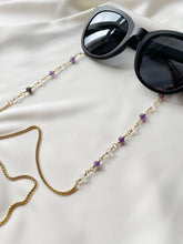 Load image into Gallery viewer, Briļļu ķēdīte ar Ametistu, Fluorītu