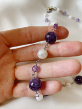 Load image into Gallery viewer, Kaklarota ar Pērlēm, Ametistu