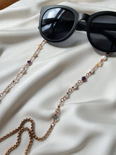 Load image into Gallery viewer, Briļļu ķēdīte ar Pērlēm, Fluorītu