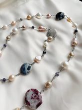 Load image into Gallery viewer, Kaklarota ar Pērlēm, Ahātu, Akvamarīnu uc