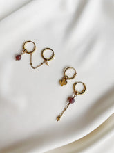 Load image into Gallery viewer, Asimetriski auskari ar Ahātu, komplekts