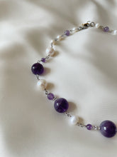 Load image into Gallery viewer, Kaklarota ar Pērlēm, Ametistu