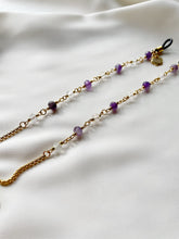 Load image into Gallery viewer, Briļļu ķēdīte ar Ametistu, Fluorītu