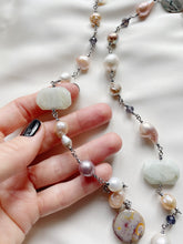 Load image into Gallery viewer, Kaklarota ar Pērlēm, Ahātu, Akvamarīnu uc