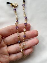 Load image into Gallery viewer, Briļļu ķēdīte ar Ametistu, Fluorītu