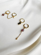 Load image into Gallery viewer, Asimetriski auskari ar Ahātu, komplekts