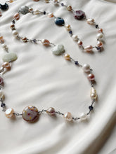 Load image into Gallery viewer, Kaklarota ar Pērlēm, Ahātu, Akvamarīnu uc